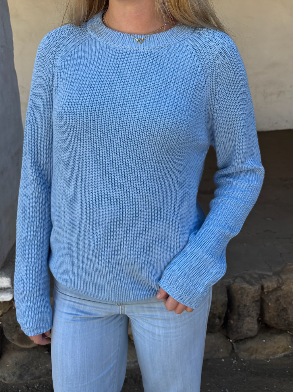 Cotton Fisherman Crew - Hampton Blue