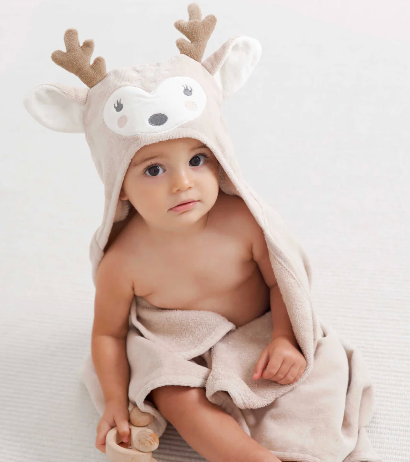 Fawn Hooded Baby Bath Wrap