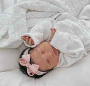 Mauve Lace Baby Girl Headbands 3pk