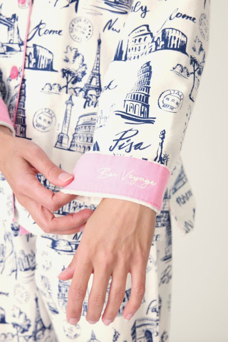 Bon Voyage 3-Piece Flannel PJ Set Regular price