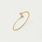 Mirabeaux Pave Twist Bangle