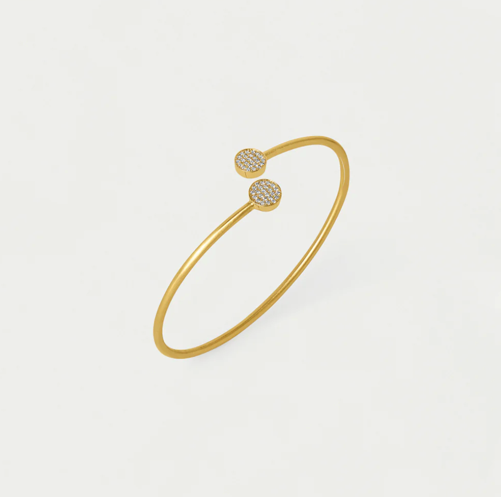 Mirabeaux Pave Twist Bangle