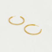 Petite Pave Midi Hoops