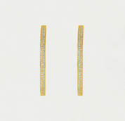 Petite Pave Midi Hoops