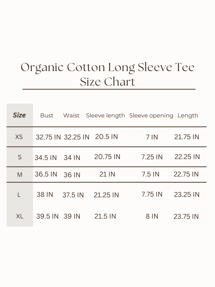 Organic Cotton Longsleeve Tee - Coconut