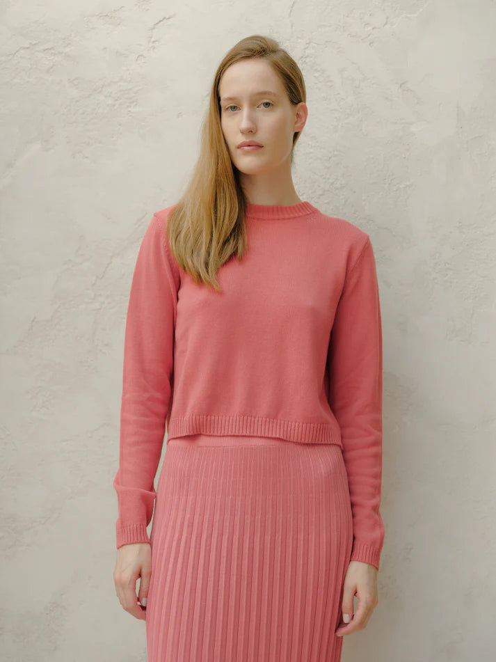 Fine Cotton Crewneck - Pesca
