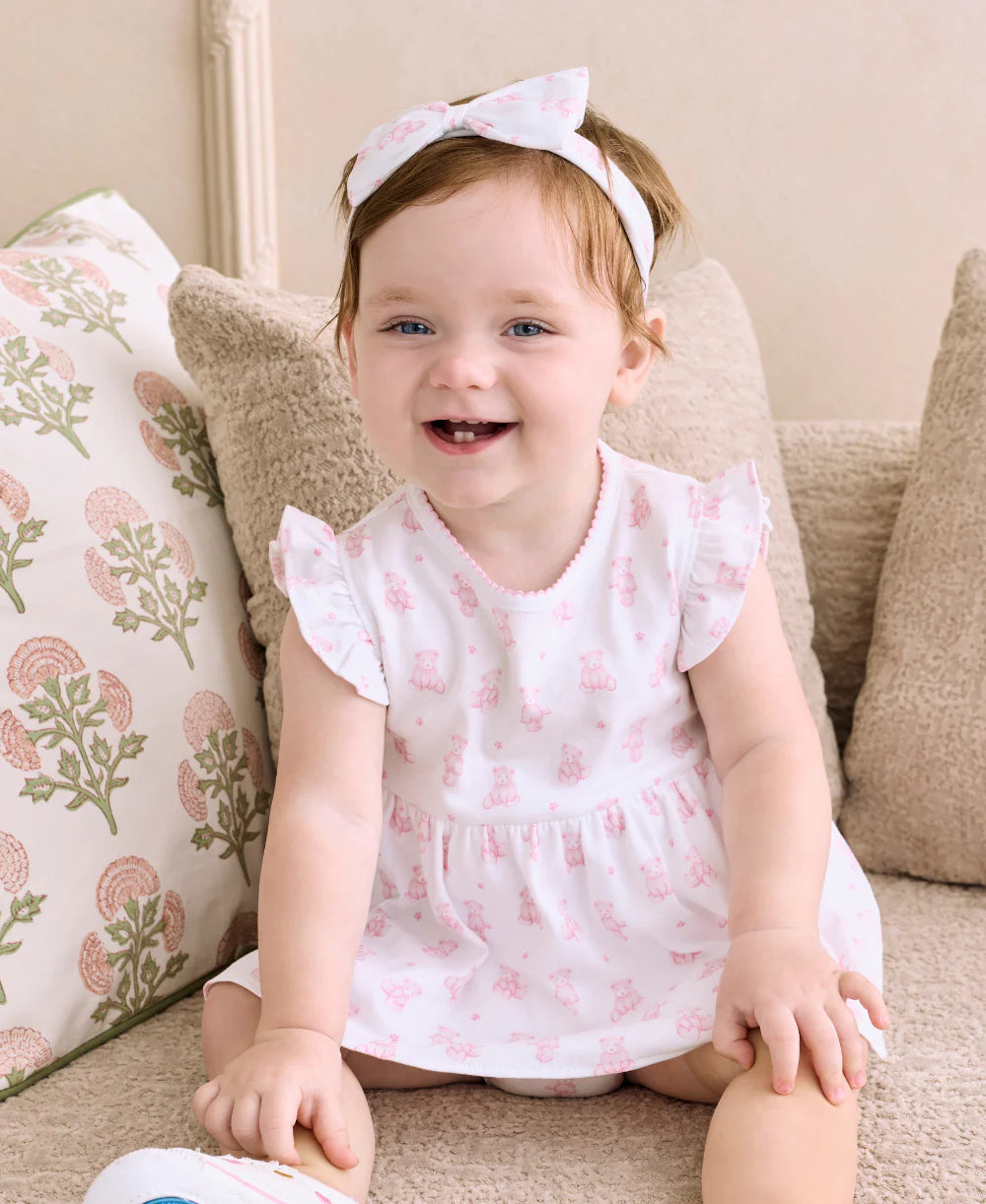Teddy Bears Bodysuit Dress - Pink
