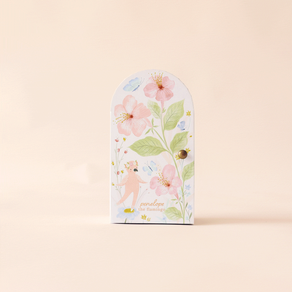 Tiny Penelope the flamingo, gives 10 meals