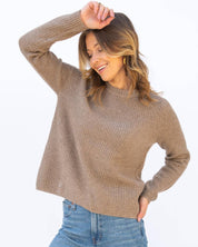 Cashmere Fisherman Crew: Driftwood