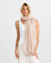 Felted Cashmere Scarf - Jute