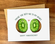 Cute kiwi fruit card, Cheesy food pun, Birthday /anniversary: All-occasion