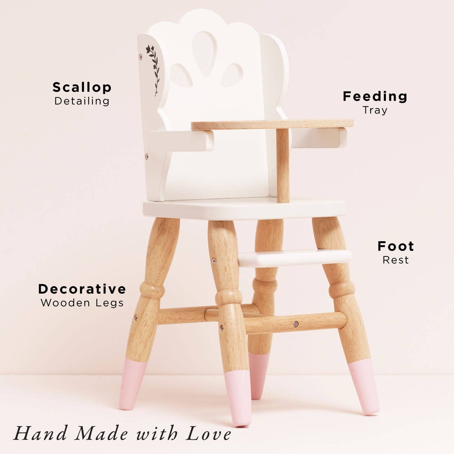 Wooden Dolls Highchair
