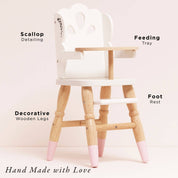 Wooden Dolls Highchair