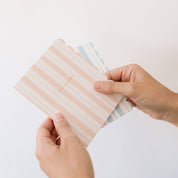 Hello Baby - Stripes Pink Card