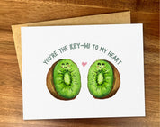 Cute kiwi fruit card, Cheesy food pun, Birthday /anniversary: All-occasion
