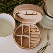 Jewelry Case: Velvet Blush Pink