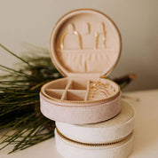 Jewelry Case: Velvet Blush Pink