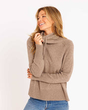 Cashmere Drawstring Funnel- Driftwood