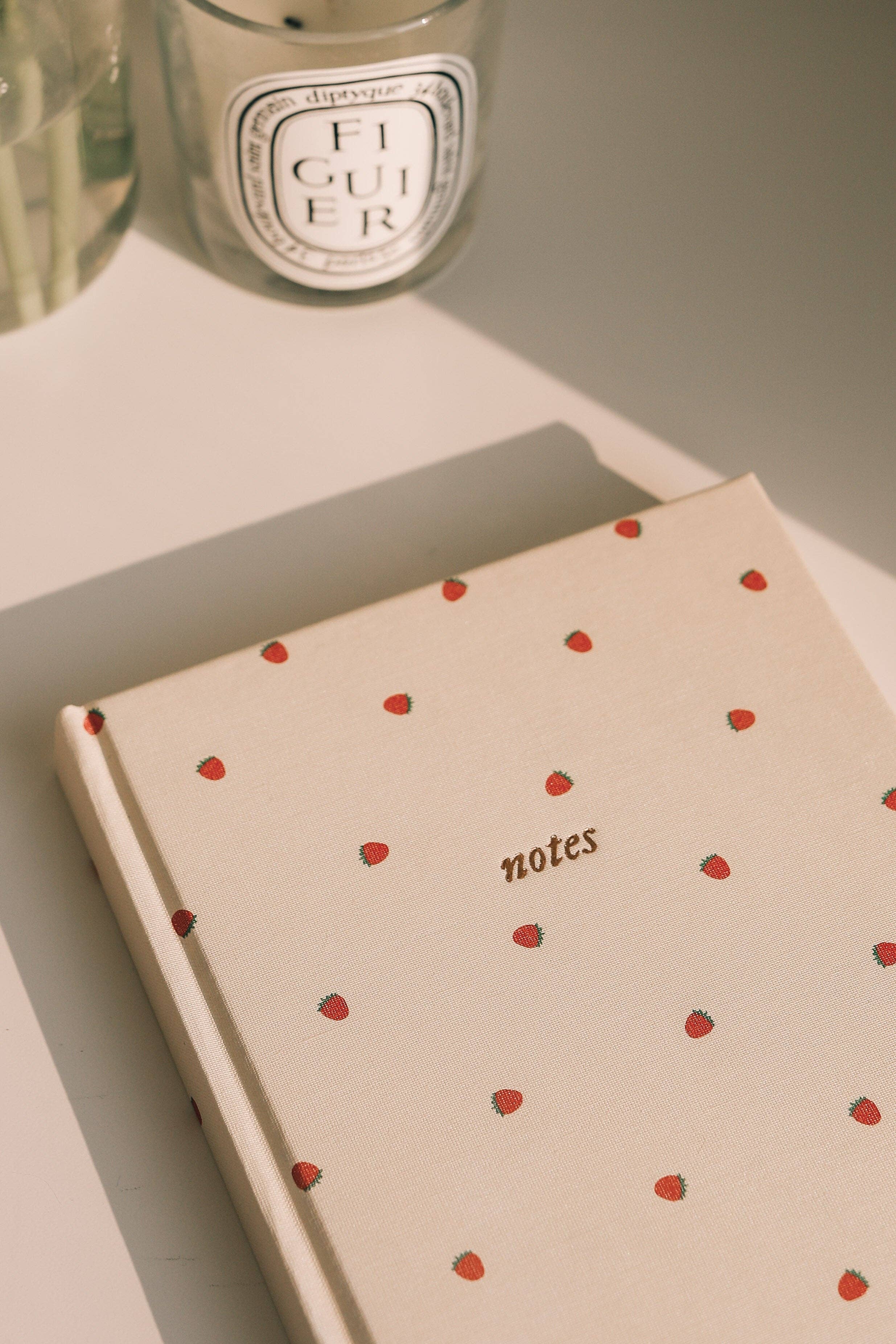 Strawberry Lined Journal