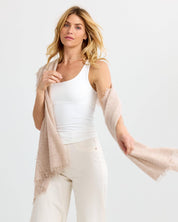 Felted Cashmere Scarf - Jute