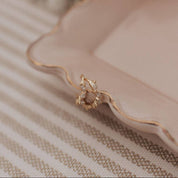 Iris Diamond Hoops: Gold