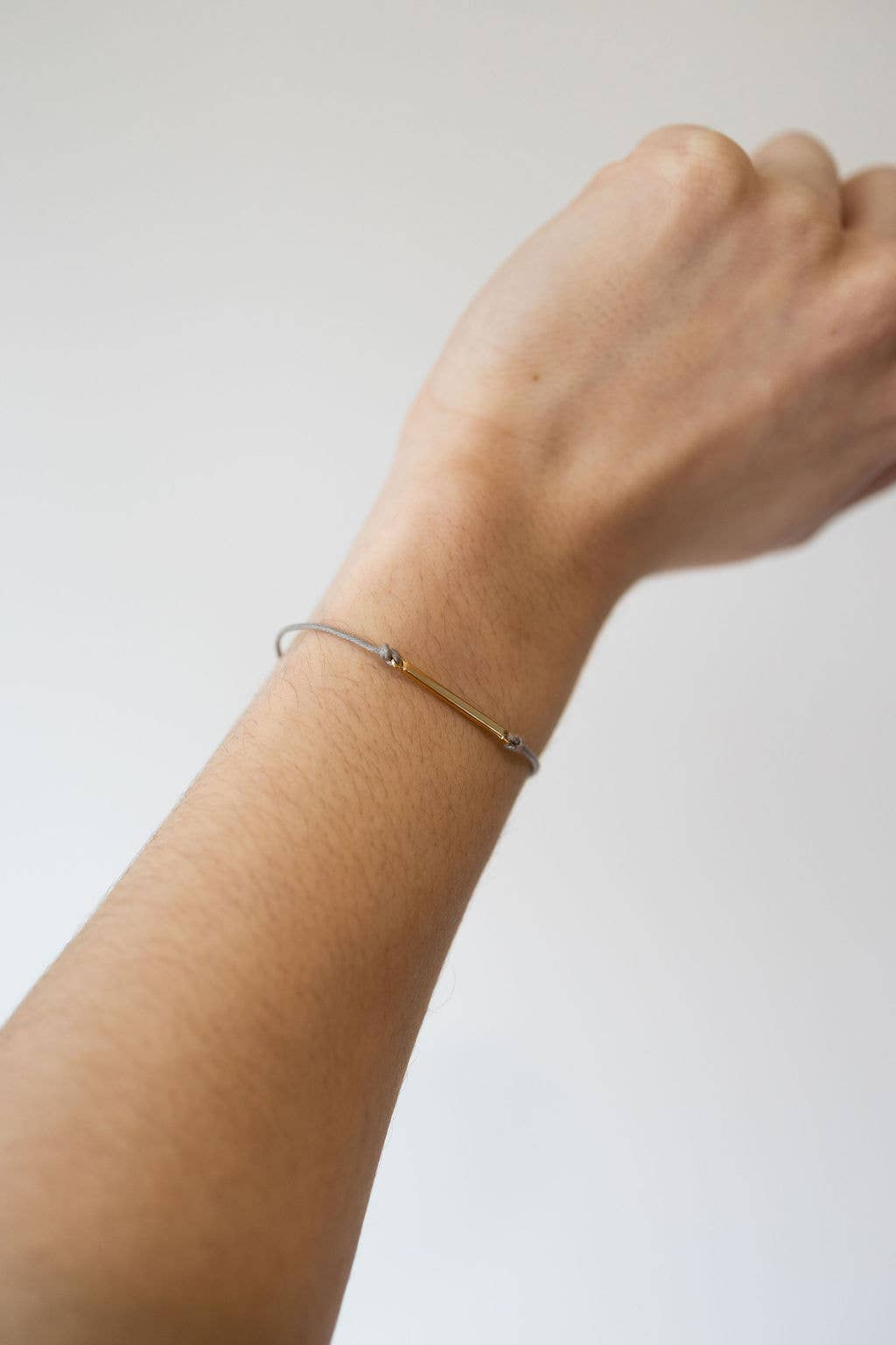 Gold Bar Sailor Bracelet - Choose your color: Storm Grey
