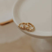 May Raindrop Hoops: Gold