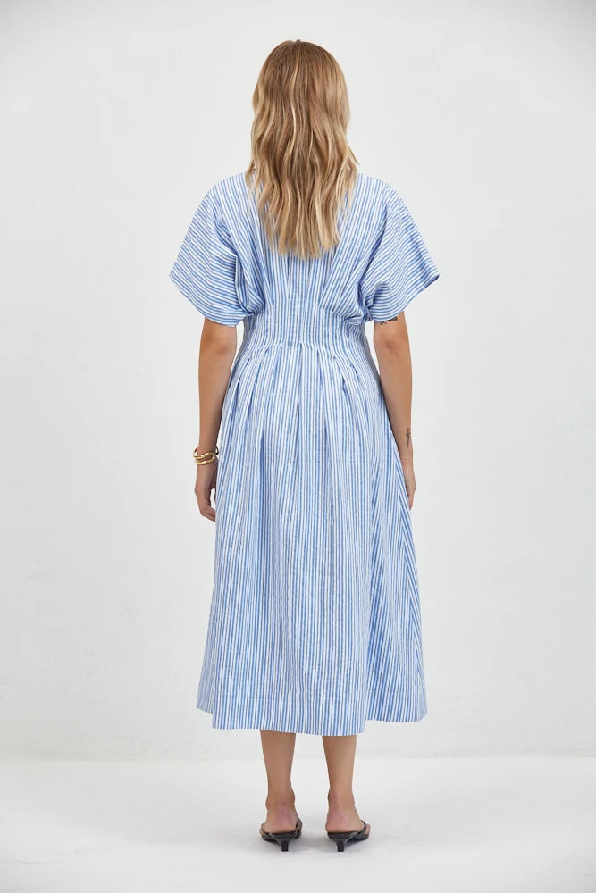 Aster Striped Shirtdress