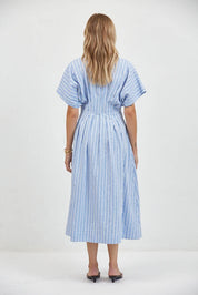 Aster Striped Shirtdress