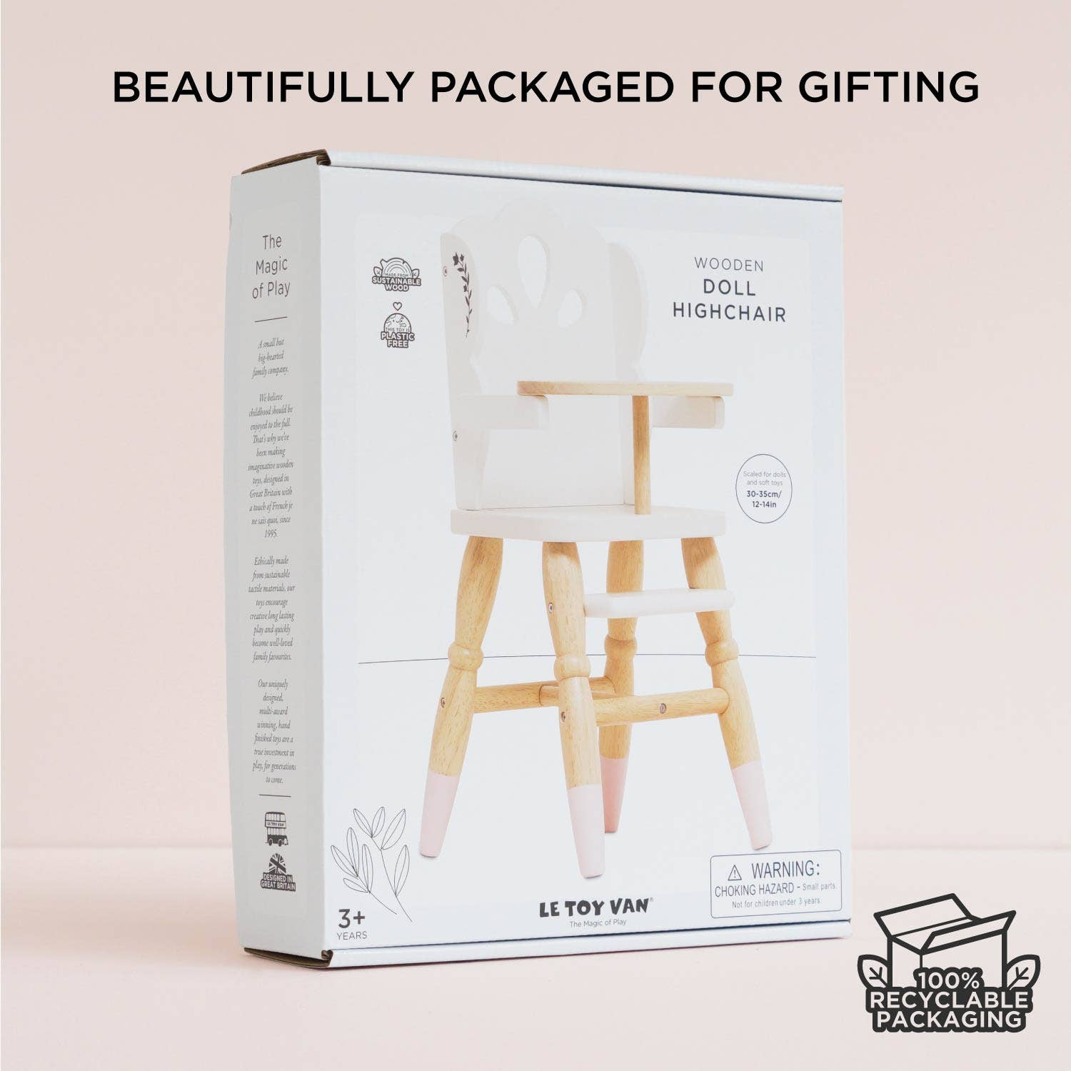 Wooden Dolls Highchair