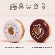 Wooden Donut Play Food Set