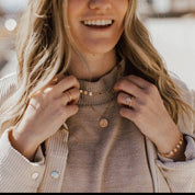 Chloe Gold Filled Coin Necklace: Gold