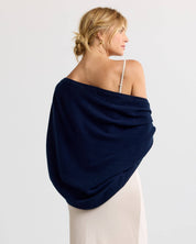 Cashmere Shrug - Navy