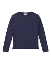 Essential Cashmere Crew- Indigo