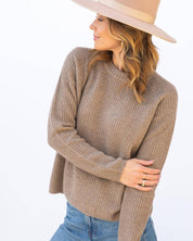 Cashmere Fisherman Crew: Driftwood