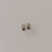 Carolina Daisy Flat Back Studs: Gold