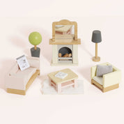 Wooden Dolls House Living Room