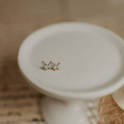 Clara Bow Studs: Baby Blue
