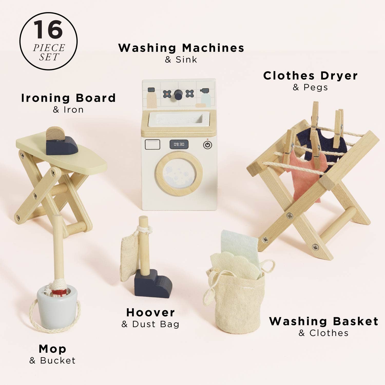 Wooden Dolls House Laundry Room