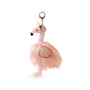 Gloria Flamingo Bag Charm (Vegan Angora) 7"/ 18 cm