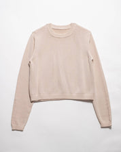 Fine Cotton Crewneck - Beige